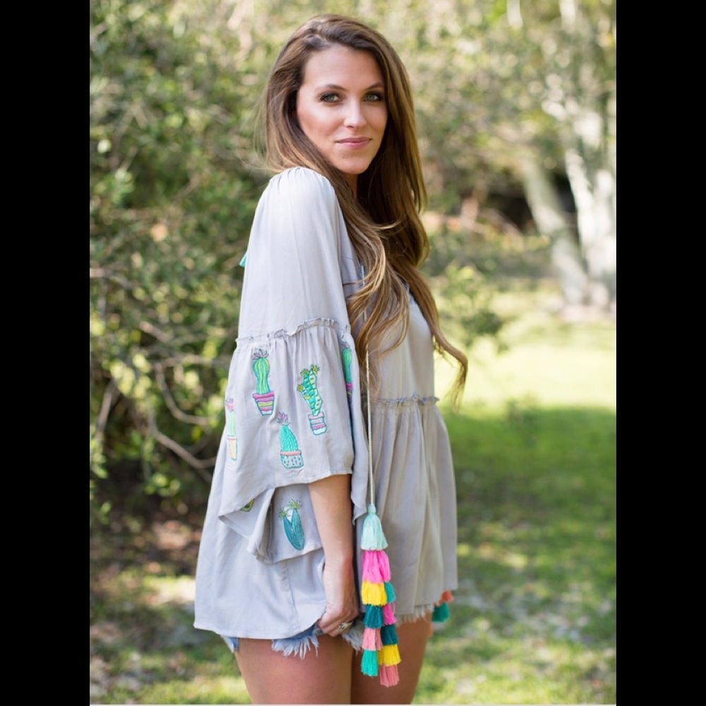 Judith March Cactus 🌵 Peasant Tunic $50🔥🔥